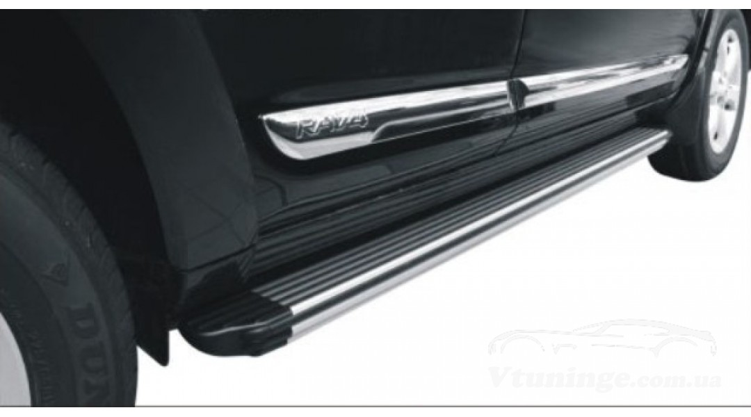 Боковые пороги Touareg Style для Toyota Rav-4 2006-2012...